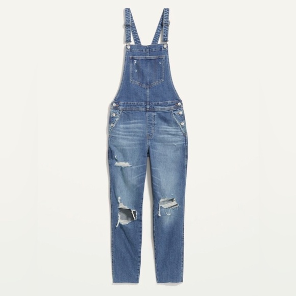NWT! O.G. Workwear Ripped Jean Overalls for Women - Size 2 - Picture 4 of 7